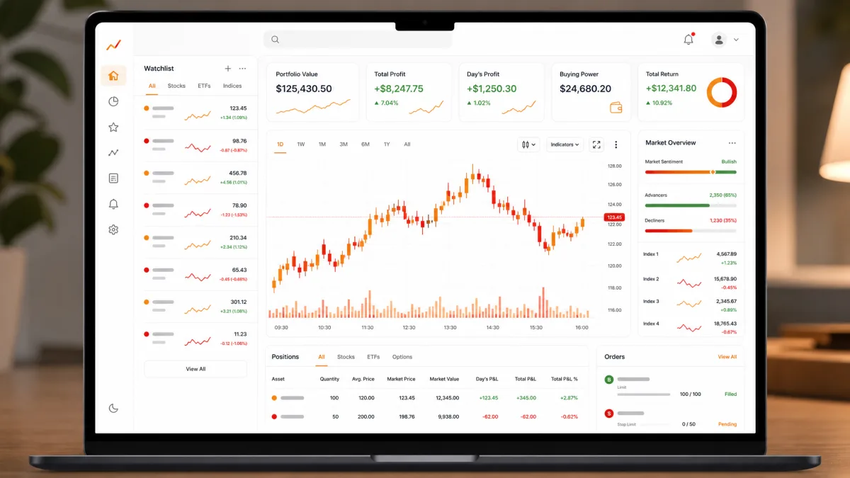 Senvix Pt — painel da plataforma de trading